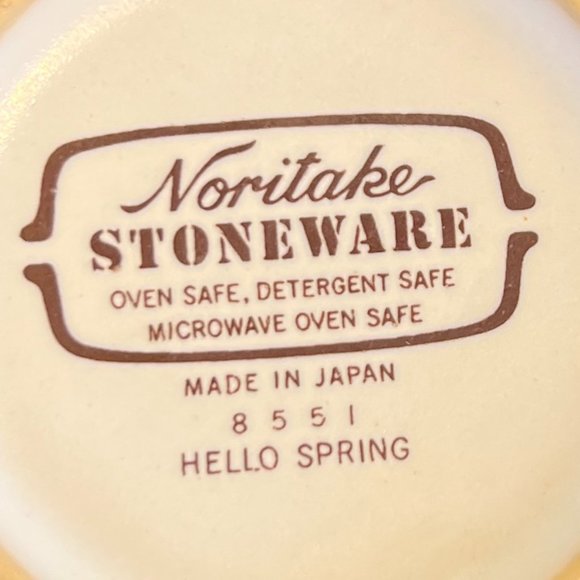 Vintage NORITAKE “Hello Spring” Floral Stoneware Cup Mug - Picture 6 of 6